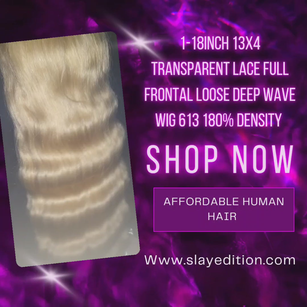 Loose deep-wave wig