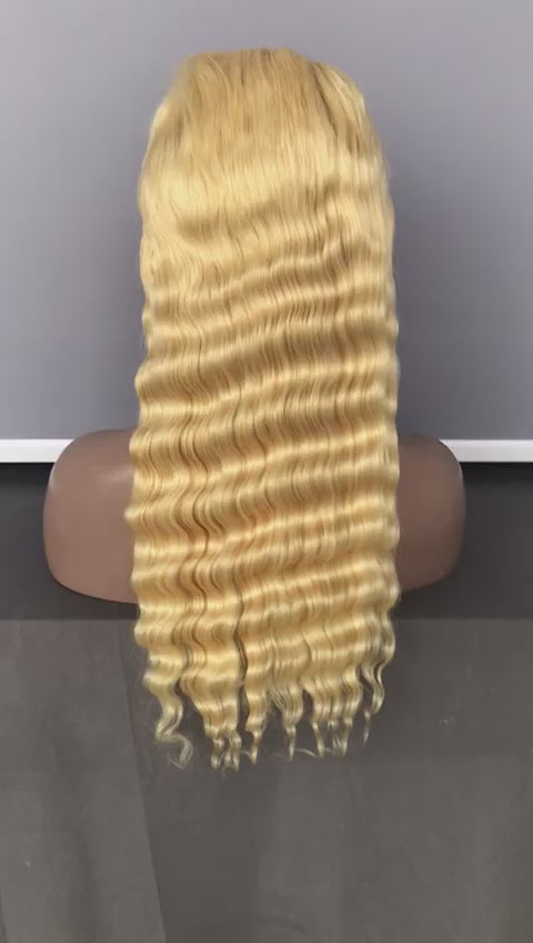 Loose deep-wave wig