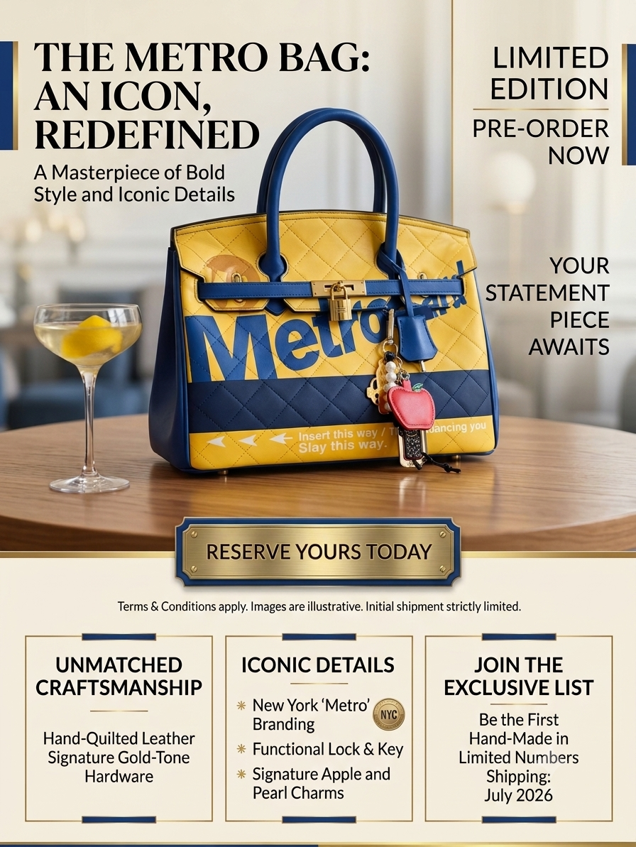 Metro Bag (Pre-Order) Date of shipment will be given along with tracking ♥️